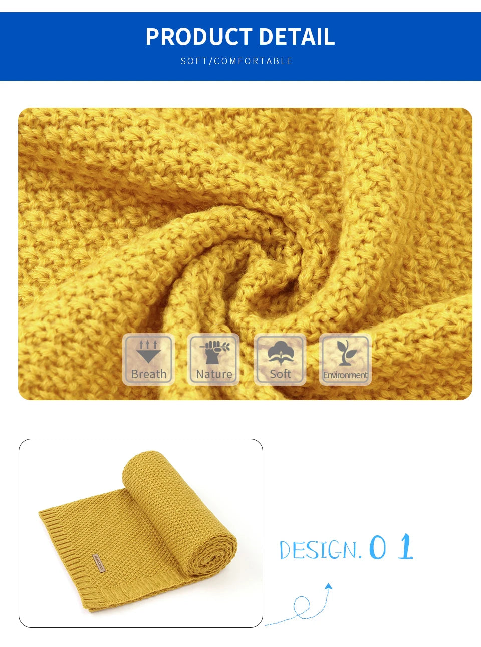 Super Soft Baby Blanket for bed or stroller