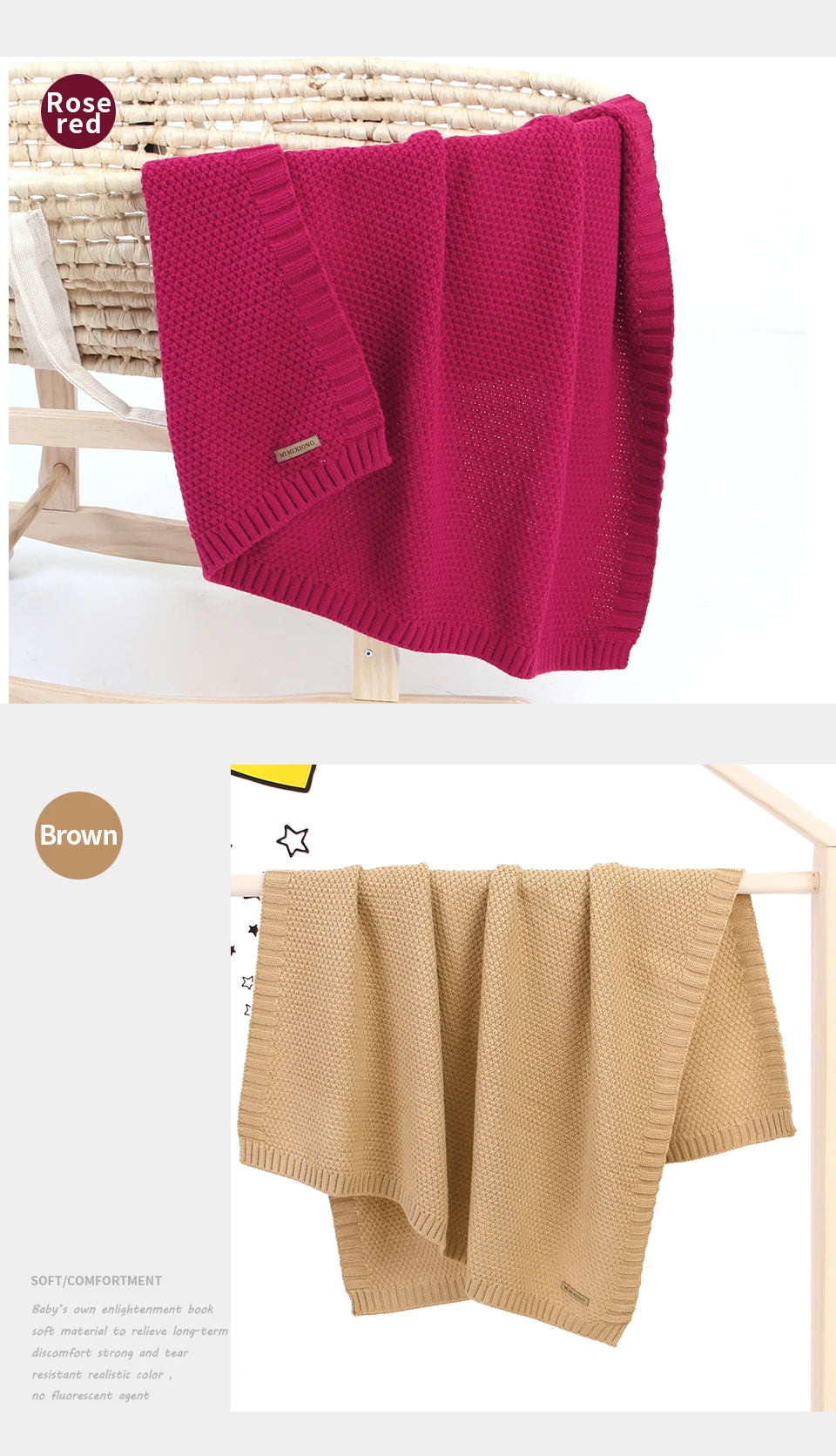 Super Soft Baby Blanket for bed or stroller