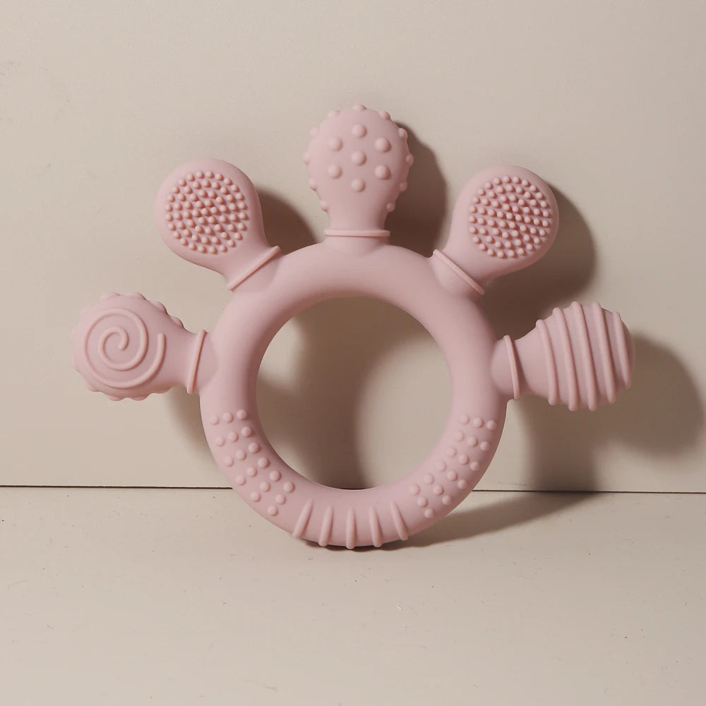 TinyHands Silicone Teether โ Sensory Chew Toy
