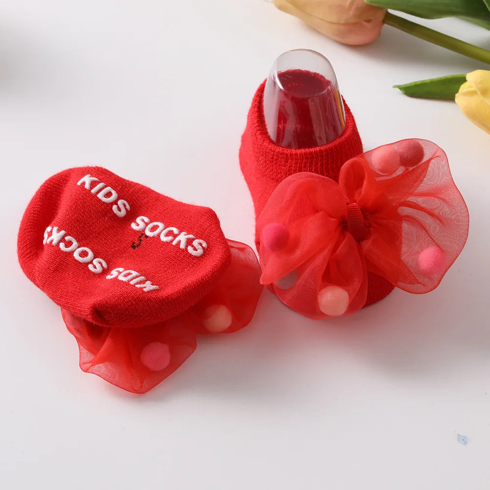 Newborn & Toddler Anti-Slip Bow Socks