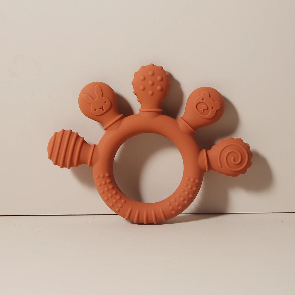 TinyHands Silicone Teether โ Sensory Chew Toy