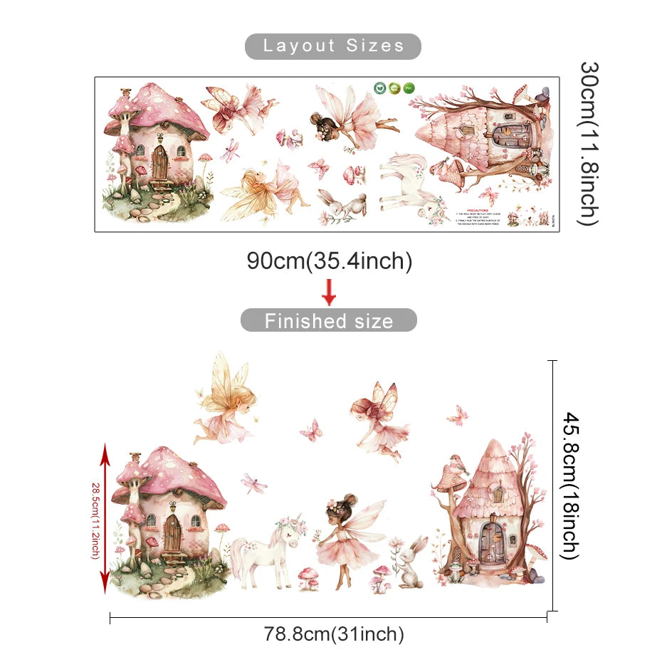 FloraFairy Kids Wall Stickers