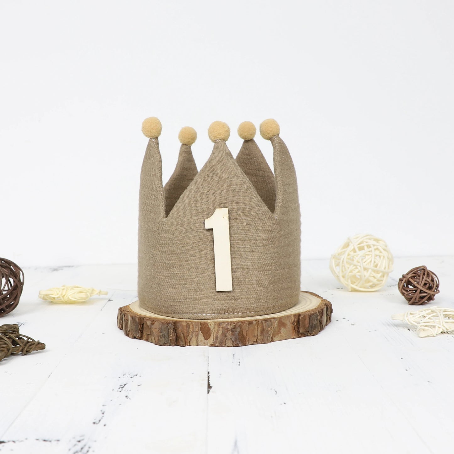 PartyPrince / PartyPrincess 1st Birthday Crown Hat