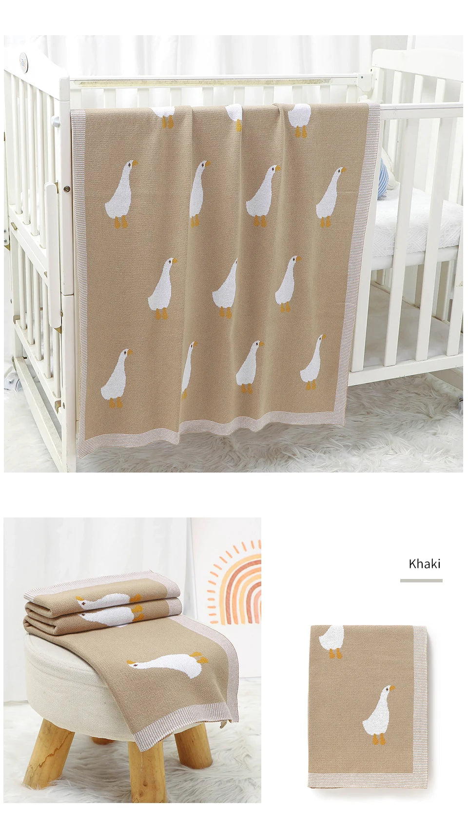 Newborn Baby Swaddle Blanket – Cozy Stroller & Basket Wrap