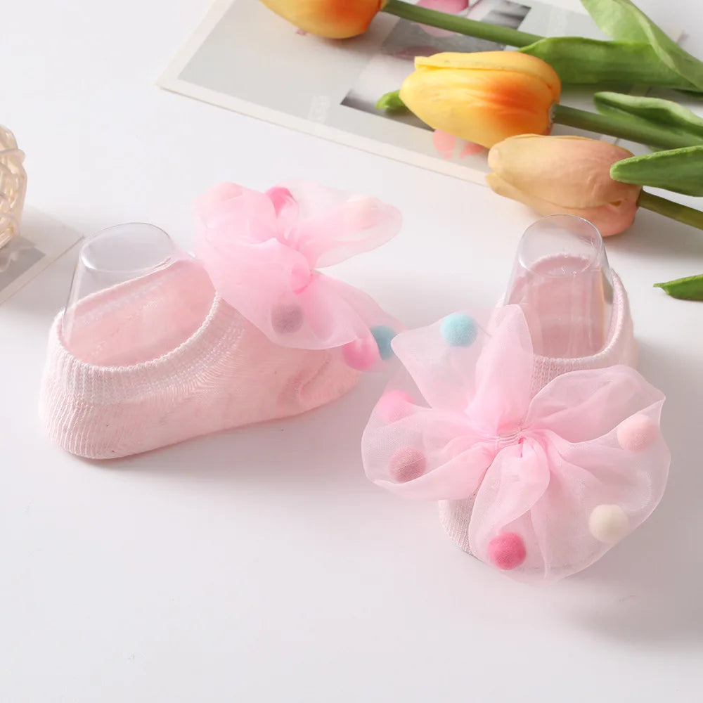 Newborn & Toddler Anti-Slip Bow Socks