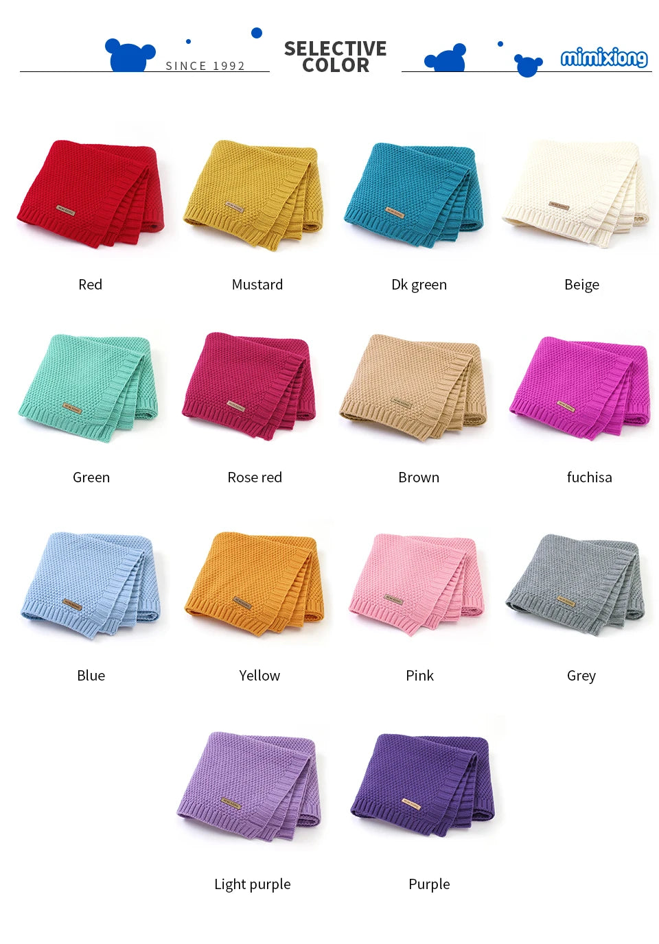 Super Soft Baby Blanket for bed or stroller