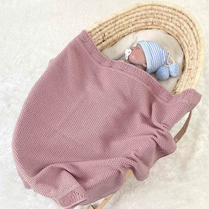 CuddleKnit Baby Blanket – Soft &amp; Cozy Swaddle Wrap