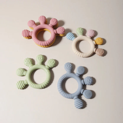 TinyHands Silicone Teether – Sensory Chew Toy