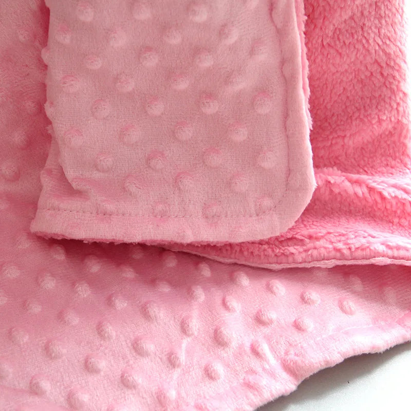 Cozy Fleece Baby Blanket & Beanie Set