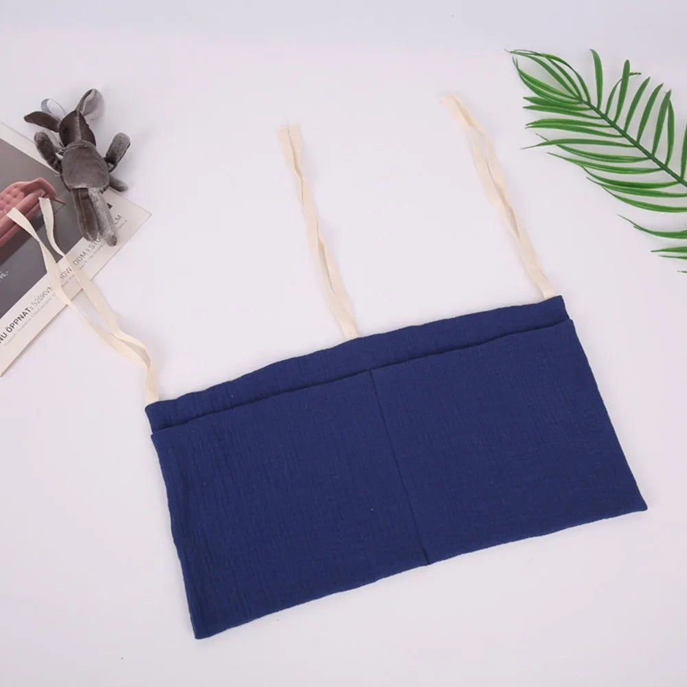 Hanging Crib Storage Bag – Baby Diaper & Toy Organizer