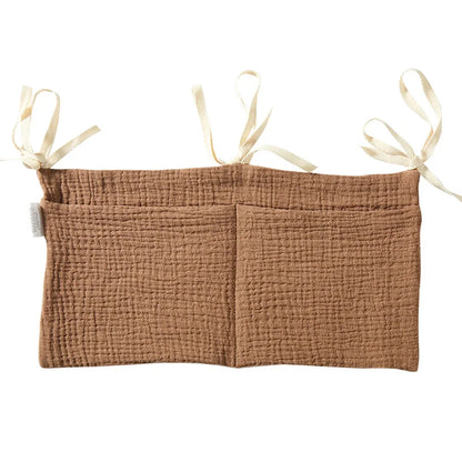 Hanging Crib Storage Bag – Baby Diaper & Toy Organizer