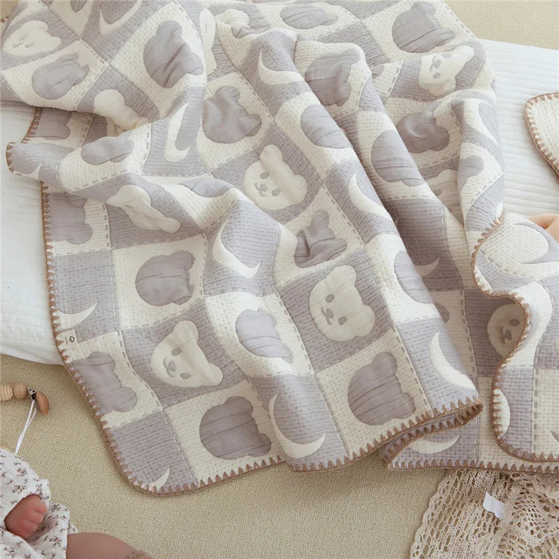 CuddleCotton Baby Blanket – Soft Swaddle & Bedding Quilt