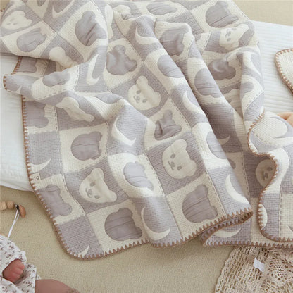 CuddleCotton Baby Blanket – Soft Swaddle & Bedding Quilt