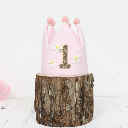 PartyPrince / PartyPrincess 1st Birthday Crown Hat