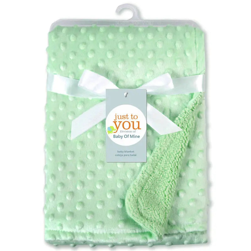 Cozy Fleece Baby Blanket & Beanie Set