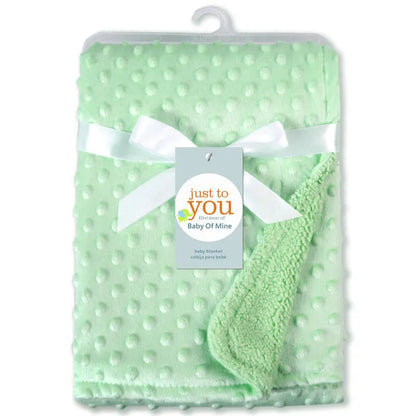 Cozy Fleece Baby Blanket & Beanie Set