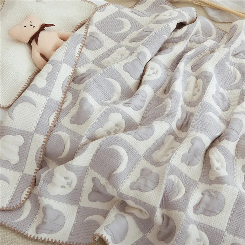 CuddleCotton Baby Blanket – Soft Swaddle & Bedding Quilt