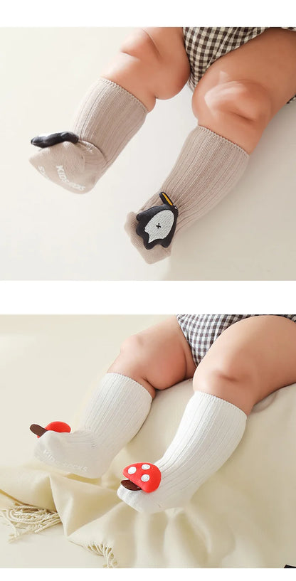 Baby Knee High Socks – Cozy Cotton Animal Design