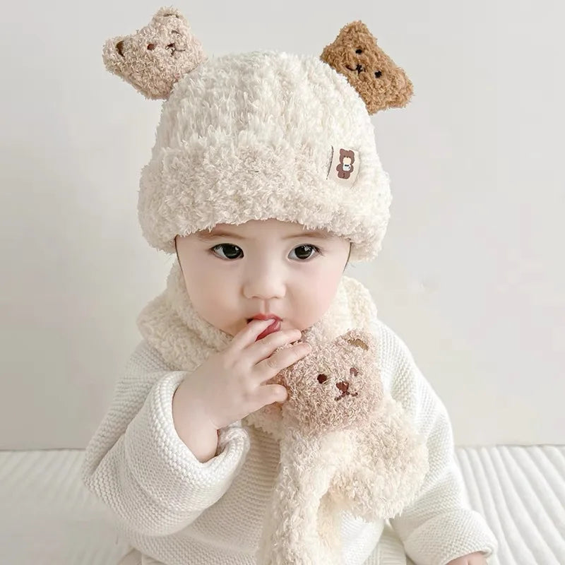 Soft & Cozy Baby Hat with Scarf
