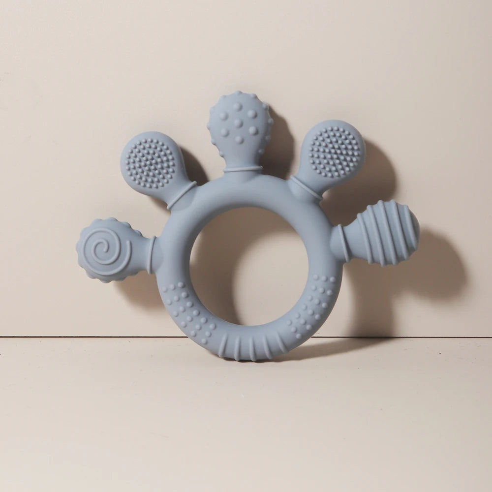 TinyHands Silicone Teether – Sensory Chew Toy