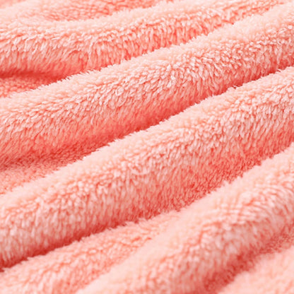 Baby Bathrobe & Hooded Towel – Soft Cartoon Fleece Blanket for Newborns