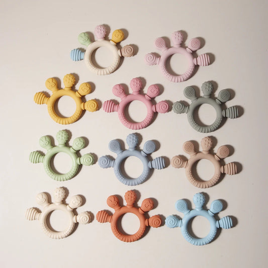 TinyHands Silicone Teether – Sensory Chew Toy