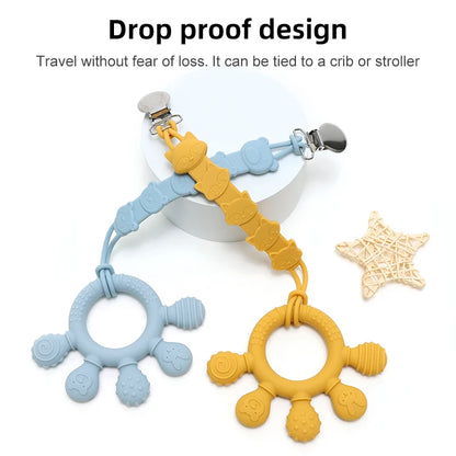 TinyHands Silicone Teether – Sensory Chew Toy