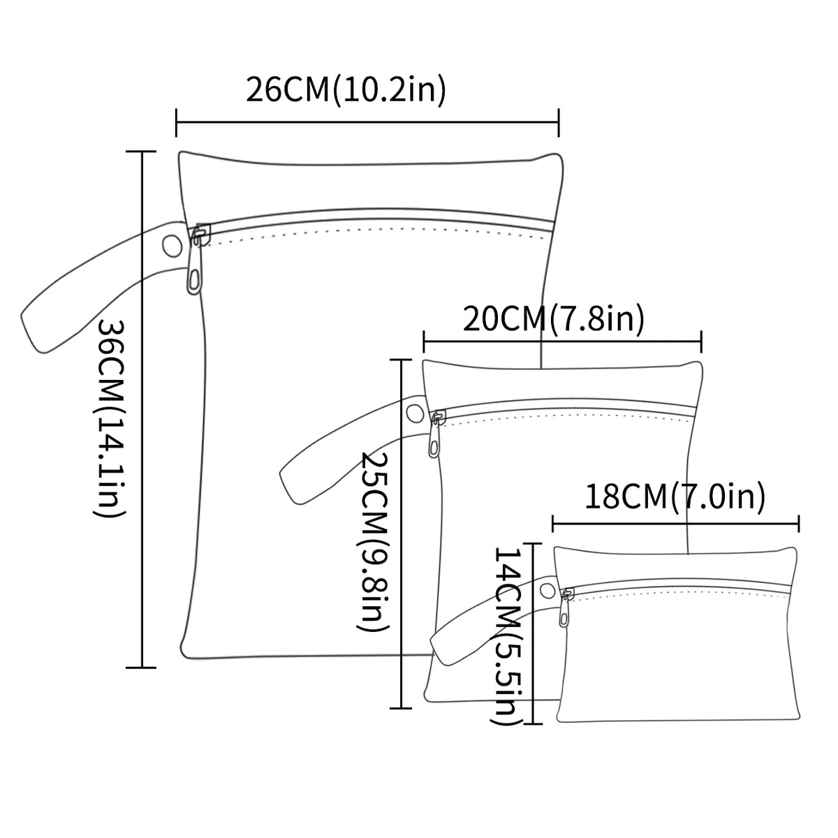 MiniVault Recycled Fabric Wet/Dry Bag Set
