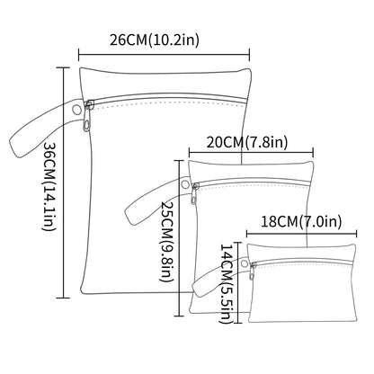 MiniVault Recycled Fabric Wet/Dry Bag Set