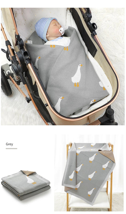 Newborn Baby Swaddle Blanket – Cozy Stroller & Basket Wrap