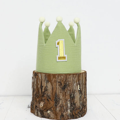 PartyPrince / PartyPrincess 1st Birthday Crown Hat