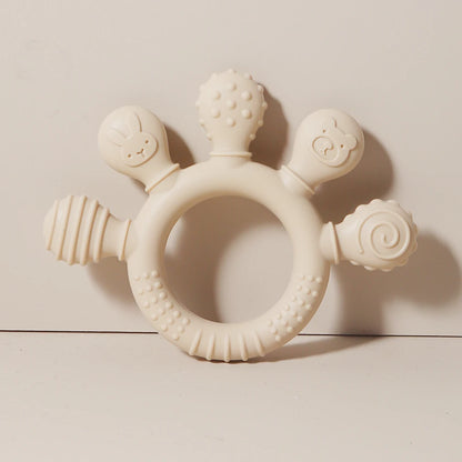 TinyHands Silicone Teether – Sensory Chew Toy