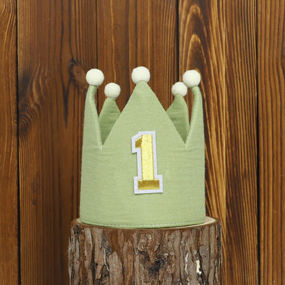 PartyPrince / PartyPrincess 1st Birthday Crown Hat