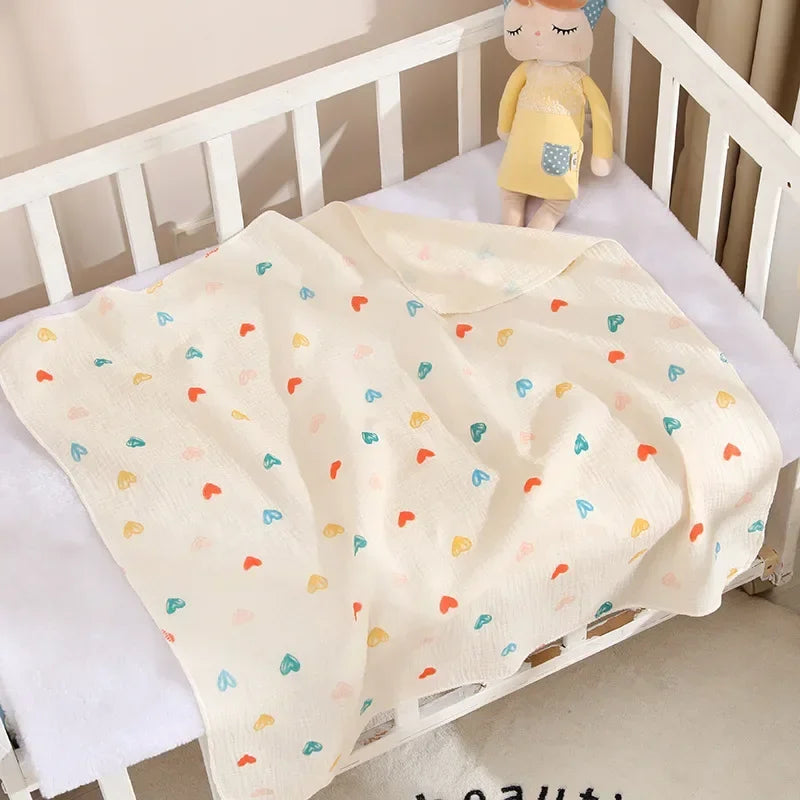 Newborn Muslin Swaddle Wrap – Gentle Cotton Blanket