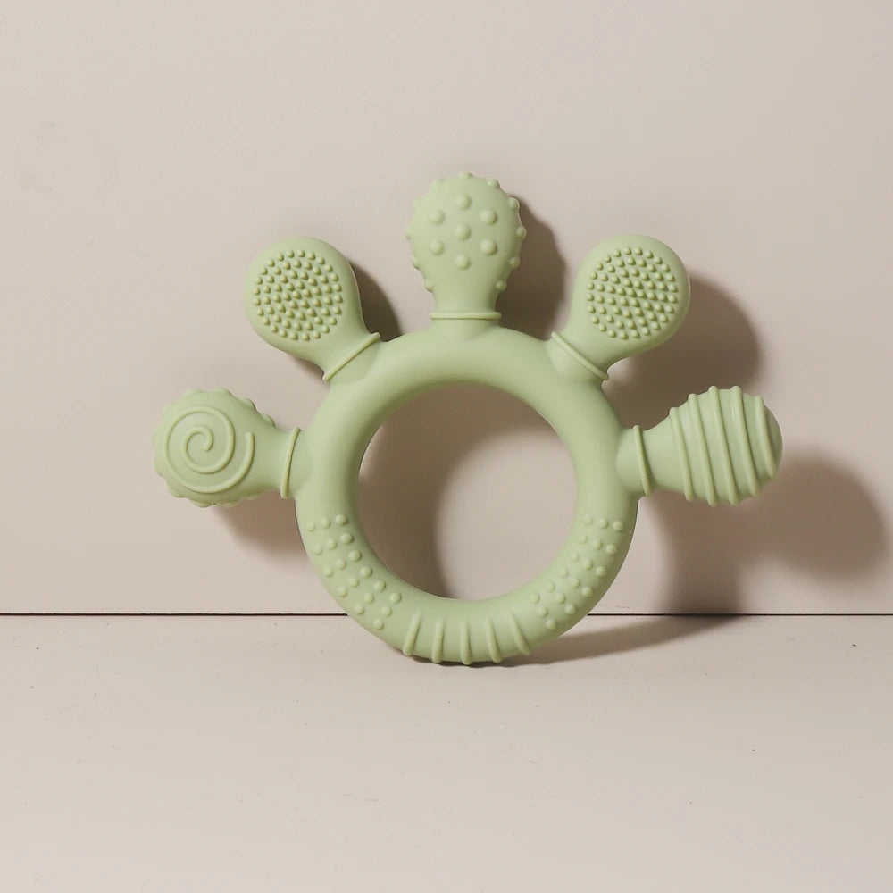 TinyHands Silicone Teether – Sensory Chew Toy