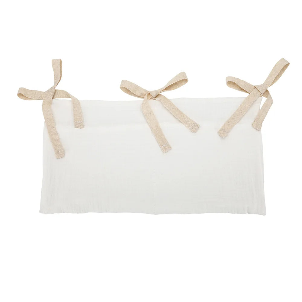 Hanging Crib Storage Bag – Baby Diaper & Toy Organizer