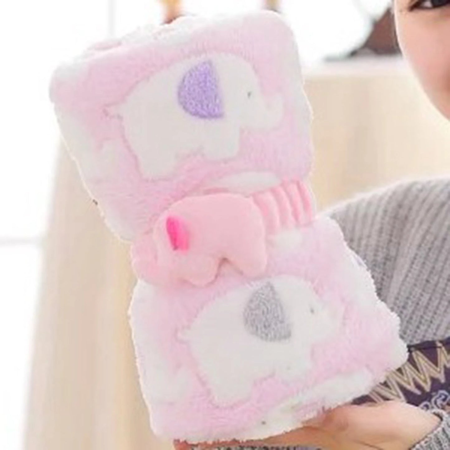 Newborn Baby Blanket & Swaddle Wrap – Warm Fleece &amp; Flannel, Infant Bedding, Winter Comfort