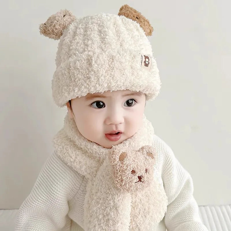 Soft & Cozy Baby Hat with Scarf