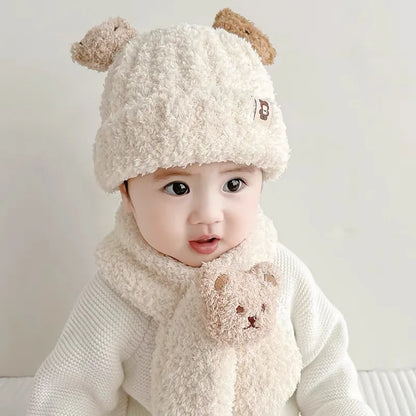 Soft & Cozy Baby Hat with Scarf