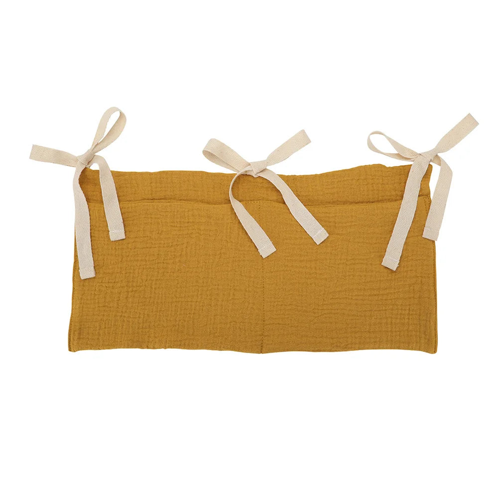 Hanging Crib Storage Bag – Baby Diaper & Toy Organizer