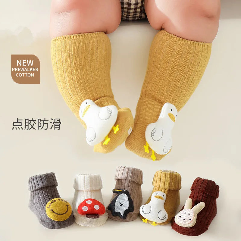 Baby Knee High Socks – Cozy Cotton Animal Design