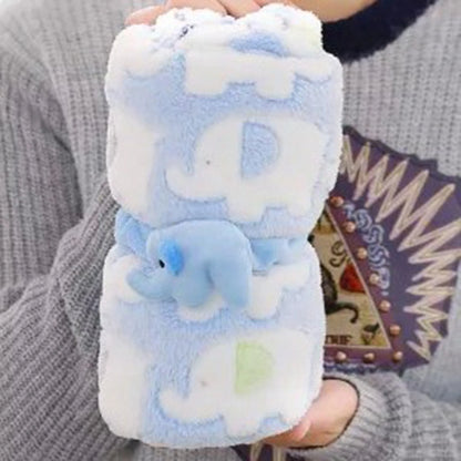 Newborn Baby Blanket & Swaddle Wrap – Warm Fleece &amp; Flannel, Infant Bedding, Winter Comfort
