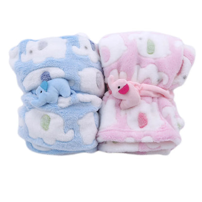 Newborn Baby Blanket & Swaddle Wrap – Warm Fleece &amp; Flannel, Infant Bedding, Winter Comfort