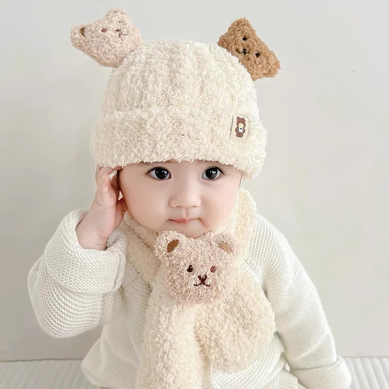 Soft & Cozy Baby Hat with Scarf