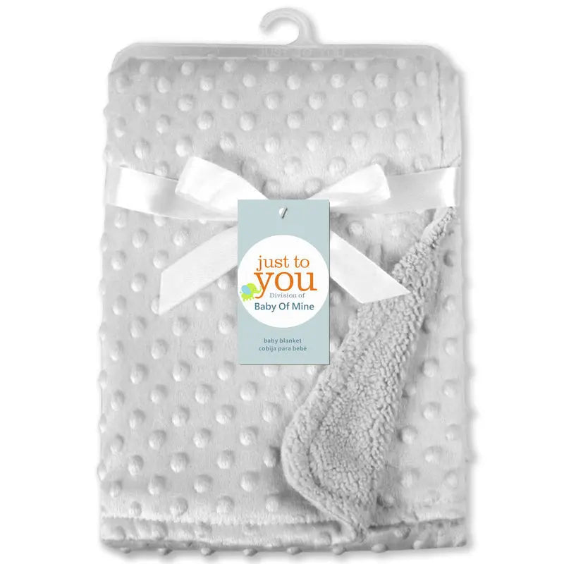 Cozy Fleece Baby Blanket & Beanie Set