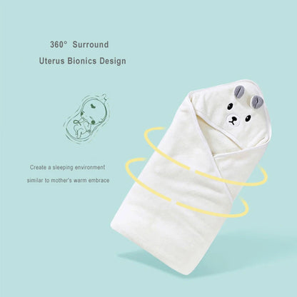 Baby Bathrobe & Hooded Towel – Soft Cartoon Fleece Blanket for Newborns
