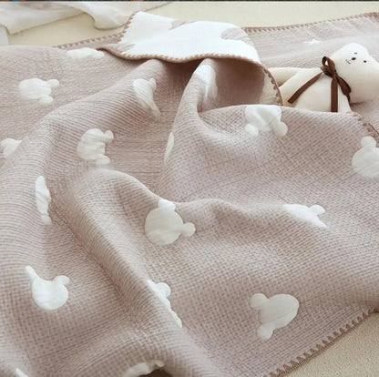 CuddleCotton Baby Blanket – Soft Swaddle & Bedding Quilt
