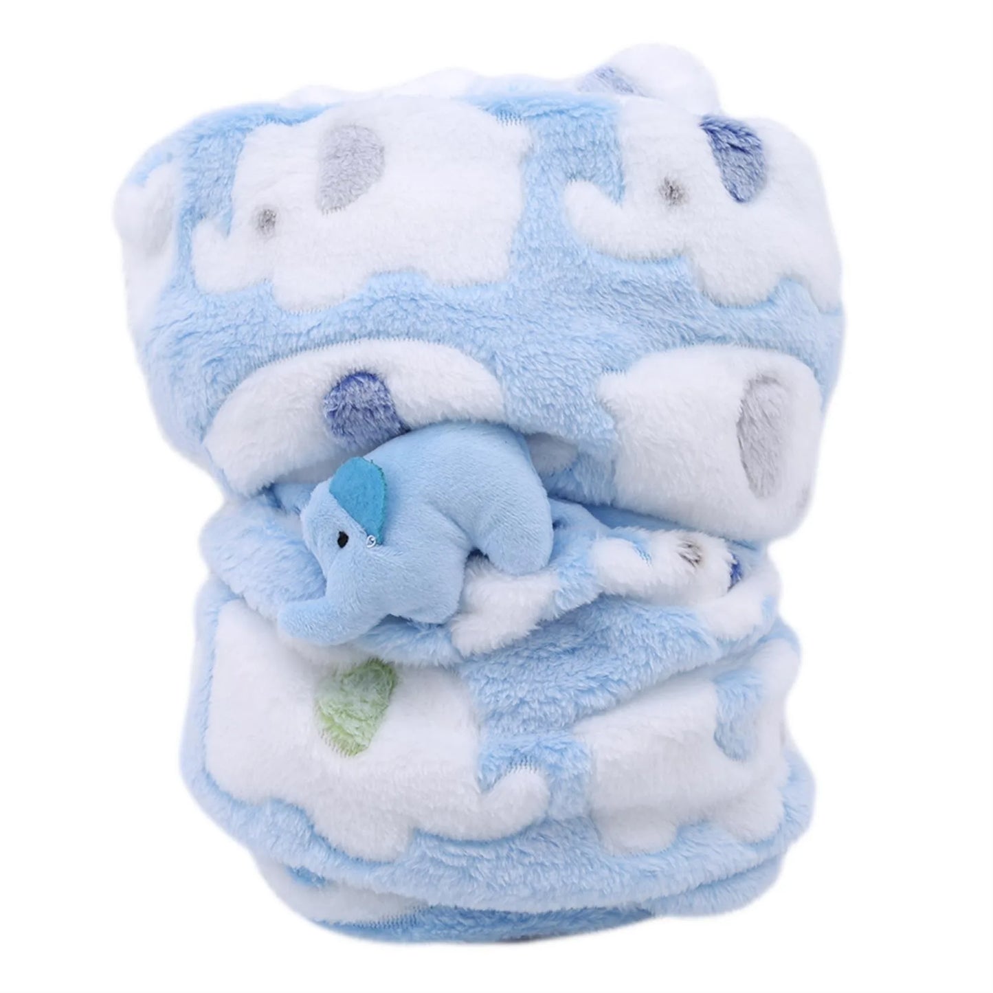 Newborn Baby Blanket & Swaddle Wrap – Warm Fleece &amp; Flannel, Infant Bedding, Winter Comfort