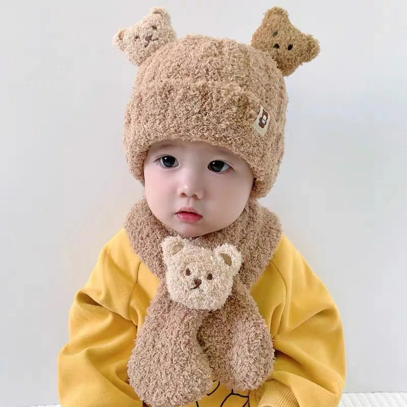 Soft & Cozy Baby Hat with Scarf