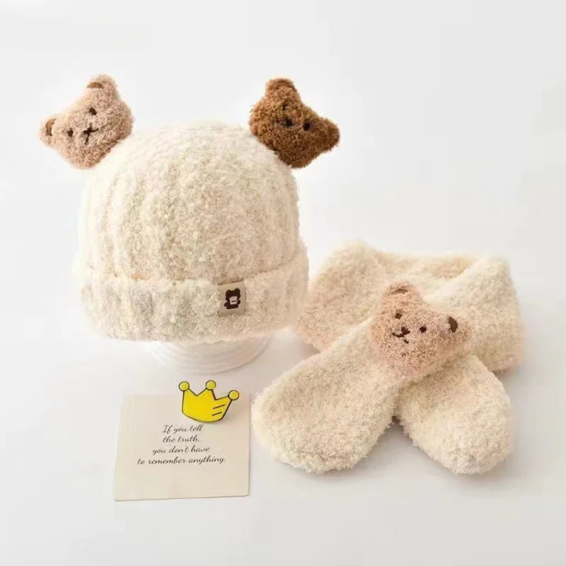 Soft & Cozy Baby Hat with Scarf